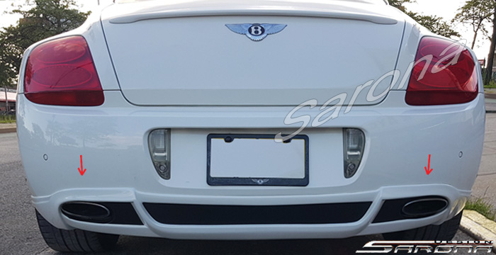 Custom Bentley GTC  Convertible Rear Add-on Lip (2003 - 2011) - $590.00 (Part #BT-007-RA)